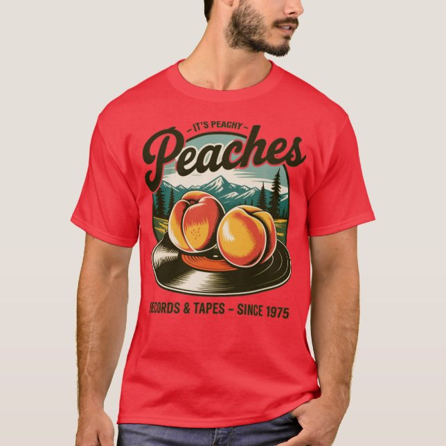 T-shirt Disques Vintage Peaches (Devant)