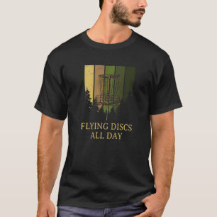 T-shirt Disques Volant Toute La Journée Disque Golf Hobby