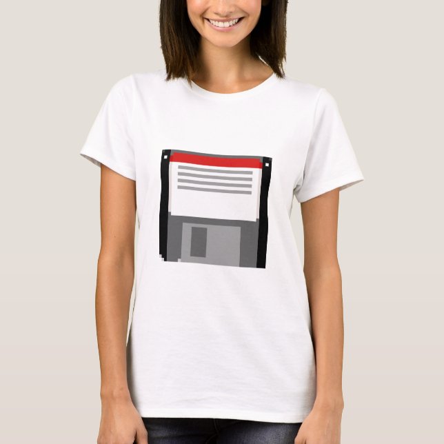 T-shirt Disquette Pixel art (Devant)