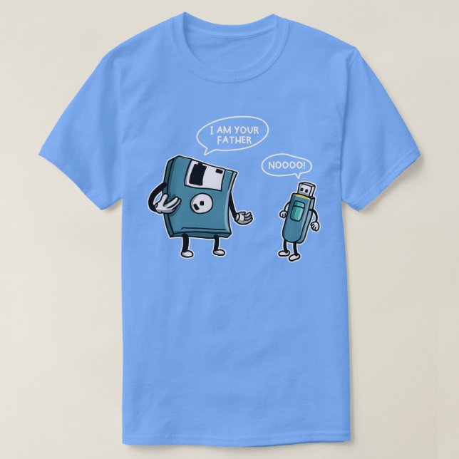 T-shirt Disquette USB Funny Informatique Informatique Ordi (Design devant)