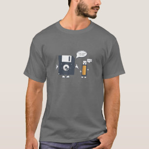 T-shirt Disquette USB Je suis votre père T  Funny Nerd Gee