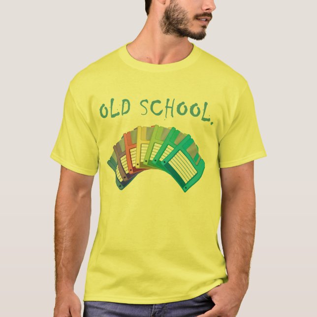 T-shirt disquettes anciennes (Devant)