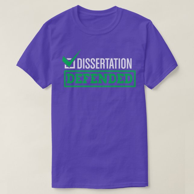 T-shirt Dissertation Défendu Ecole Supérieure Doctorat Thè (Design devant)