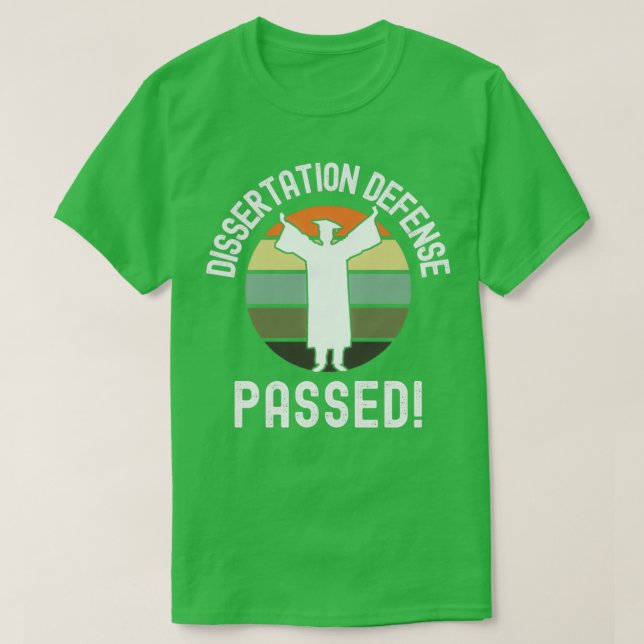 T-shirt Dissertation Défense Passé Phinished Graduation D (Design devant)