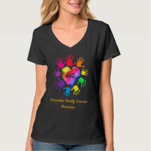 T-shirt Dissociation Identité Trouble Mains de sensibilisa