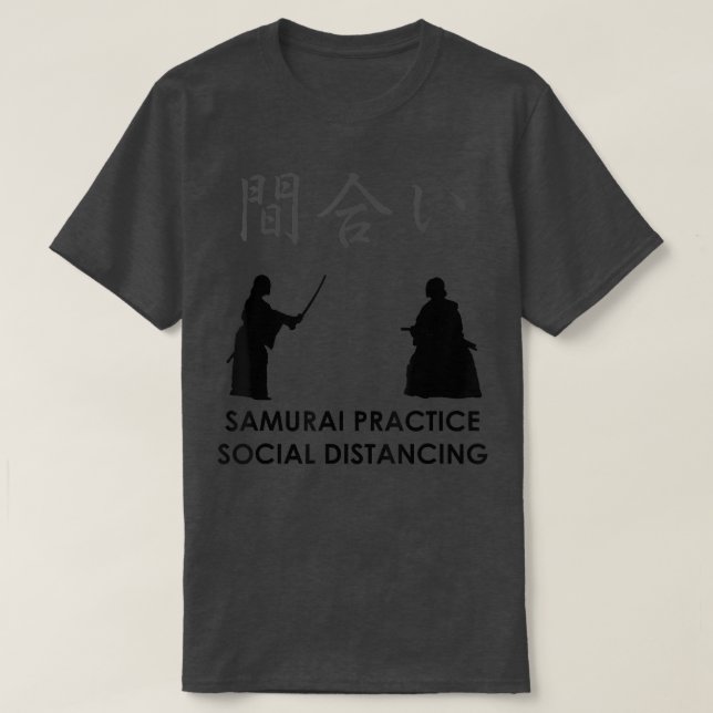 T-shirt Distance sociale de Samurai  (Design devant)
