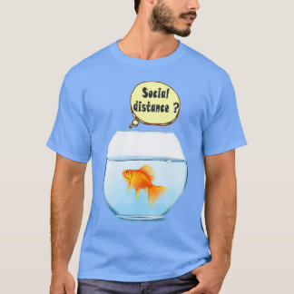 T-shirt Distance sociale du poisson d'or