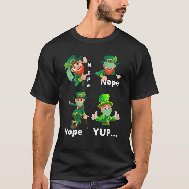 T-shirt Distance sociale St Patrick Day, Happy St Patrick' (Devant)