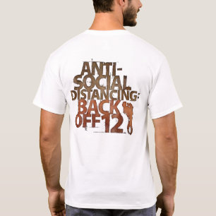 T-shirt Distances Anti-Sociales Amusantes À 30 Mètres