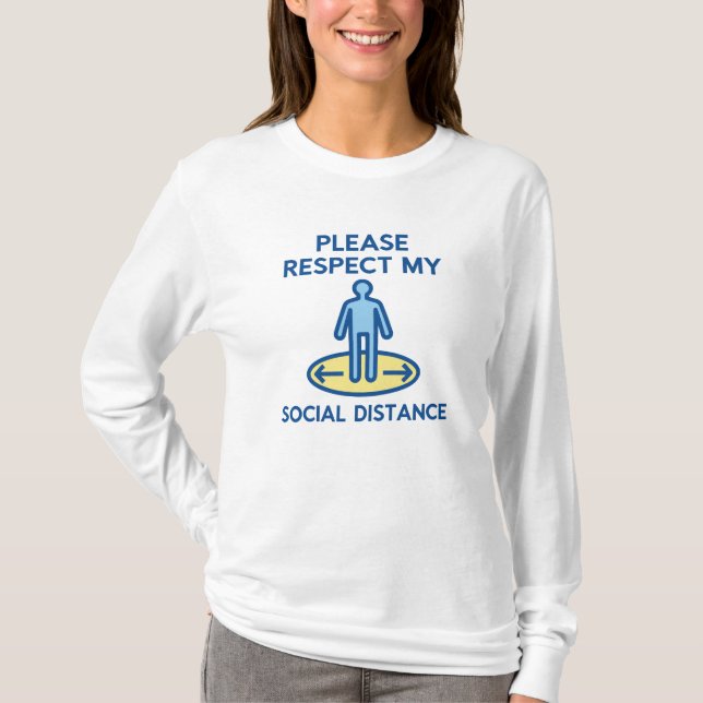 T-shirt Distances sociales (Devant)