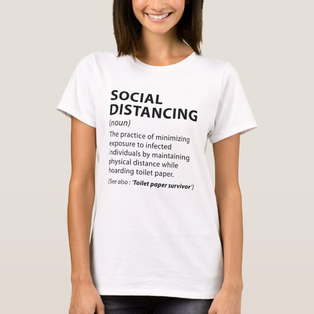 T-shirt Distances sociales (Devant)
