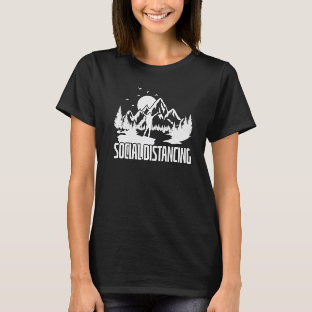 T-shirt Distances sociales en Randonnée (Devant)