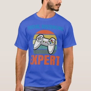 T-shirt Distances sociales Epert Joueur vidéo Joueur N