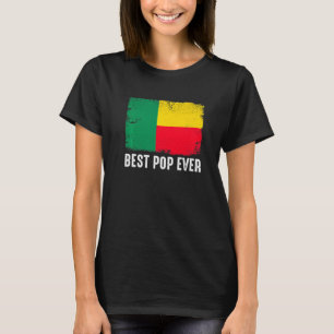T-shirt Distorsion Bénin Drapeau meilleur pop jamais patri