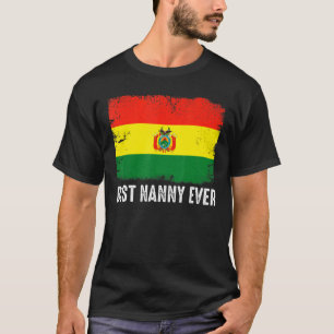 T-shirt Distorsion Bolivie Drapeau Meilleure nourrice jama