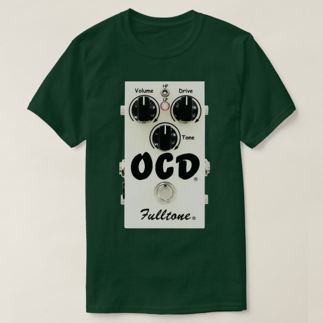 T-shirt Distorsion complète de la pédale de guitare OCD (Design devant)