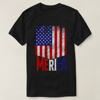 T-shirt Distorsion du drapeau américain