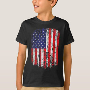 T-shirt Distorsion du drapeau américain patriotique