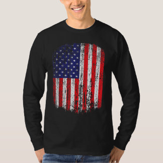 T-shirt Distorsion du drapeau américain patriotique