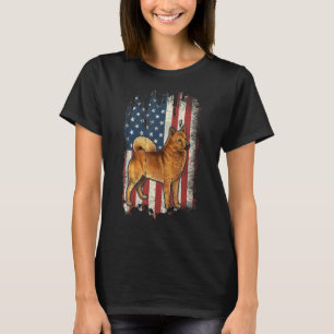 T-shirt Distorsion Finlandaise Spitz Drapeau Américain Pat