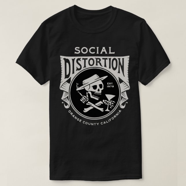 T-shirt distorsion sociale 2 (Design devant)