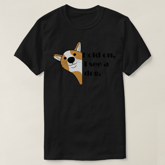 T-shirt Distraction de chien (Design devant)
