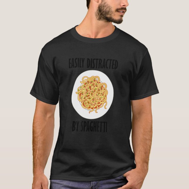 T-shirt Distrait De Spaghetti Dit Des Nouilles Pâtes (Devant)