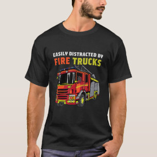 T-shirt Distrait Par Camions Engineman