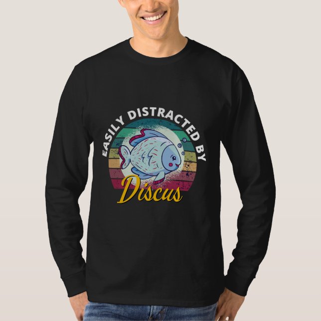 T-shirt Distrait Par Discus Fish Discus Fish Aquarium (Devant)