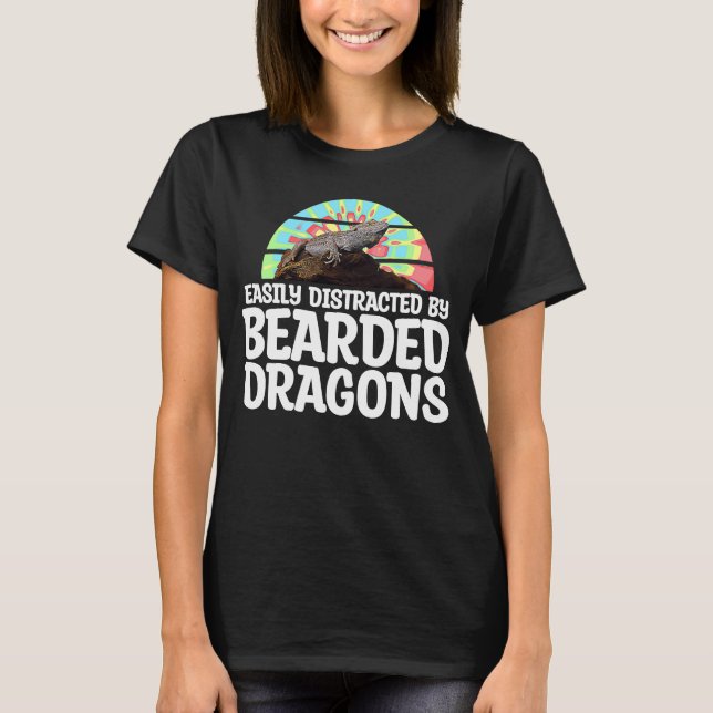 T-shirt Distrait Par Dragons À Poids Lourds Reptiles Plan  (Devant)