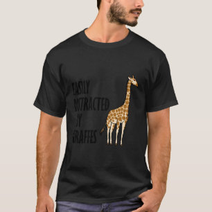 T-shirt Distrait Par Giraffes Drôle Faune Camelopard