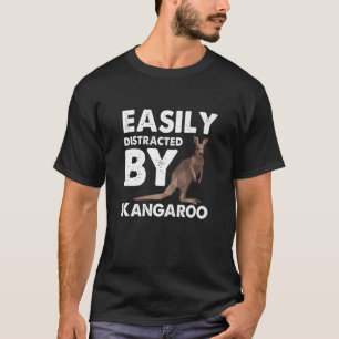 T-shirt Distrait Par Kangaroo Outback Australia Marsupial