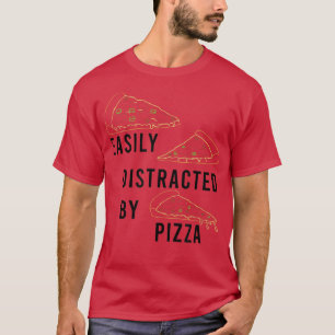 T-shirt Distrait par Pizza Funny Dit Pizza Chef T-Shir