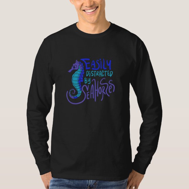 T-shirt Distrait Par Seahores Nature Animal de mer (Devant)