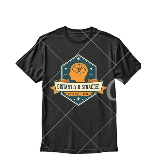 T-shirt Distraitement distrait – Santé mentale sarcastique (Créateur téléchargé)