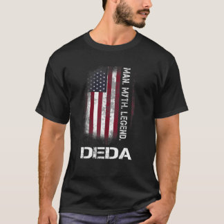 T-shirt Distress Deda Man Myth Légende Grand-père Vintage