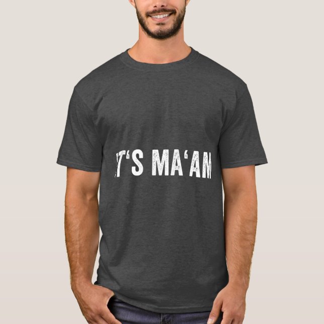 T-shirt Distress Sa Maam T Trans Femme Mème Idée cadeau de (Devant)