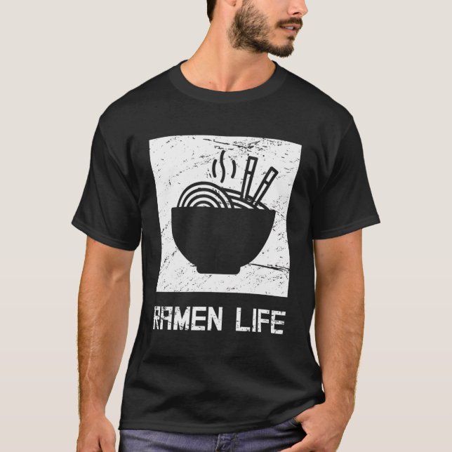 T-shirt Distressed Amant Ramen Amoureux Japonais Ramen (Devant)