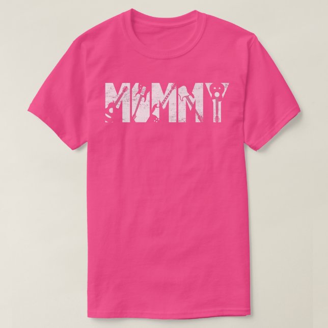 T-shirt Distressed Best Mommy Ever Guitar Lover Guitarist2 (Design devant)