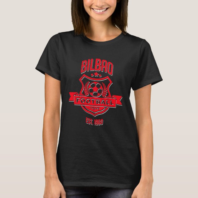 T-shirt Distressed Bilbao Spain Gameday Athletic Soccer Fa (Devant)