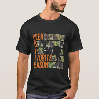 T-shirt Distressed Cerf Vintage Est Mon Cadeau De Saison F
