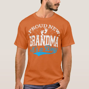 T-shirt Distressed Gender Reveal Fier Nouveau grand-mère C