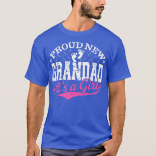 T-shirt Distressed Gender Reveal Fier Nouveau Grand-Père C
