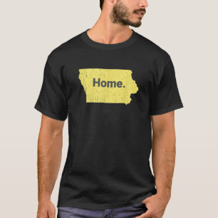 T-shirt Distressed Iowa Home Tee