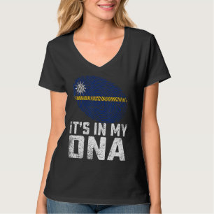 T-shirt Distressed It's In My Dna Nauru Drapeau Hommes Fem
