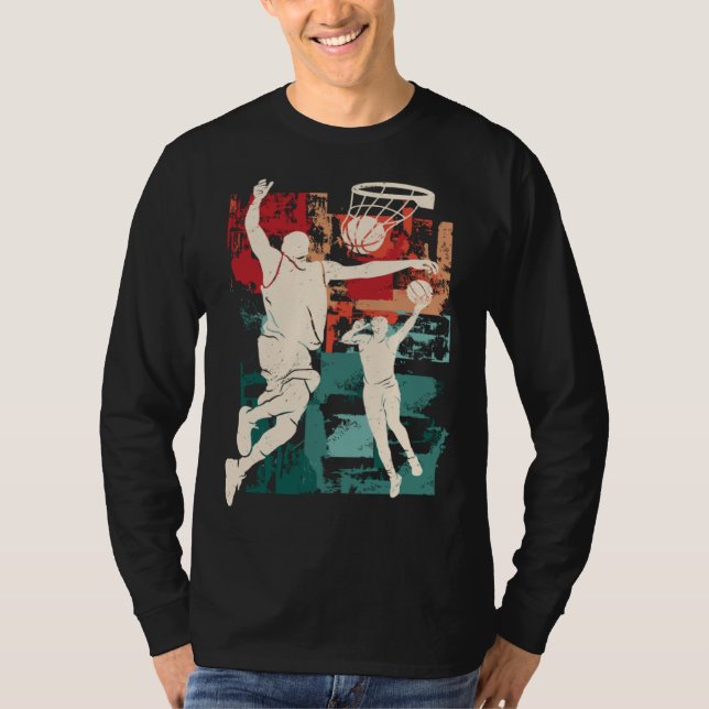 T-shirt Distressed Look Basketball (Devant)