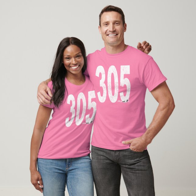 T-shirt Distressed Miami 305 (Unisexe)