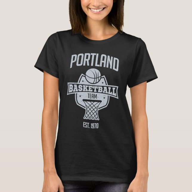 T-shirt Distressed Retro Fan  Look Trailblazer Party Tailg (Devant)