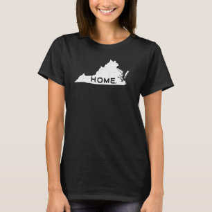 T-shirt Distressed Virginia Home State Tee
