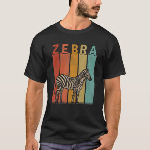 T-shirt Distressed Zebra   Men Women Kid Cute Zebra Retro